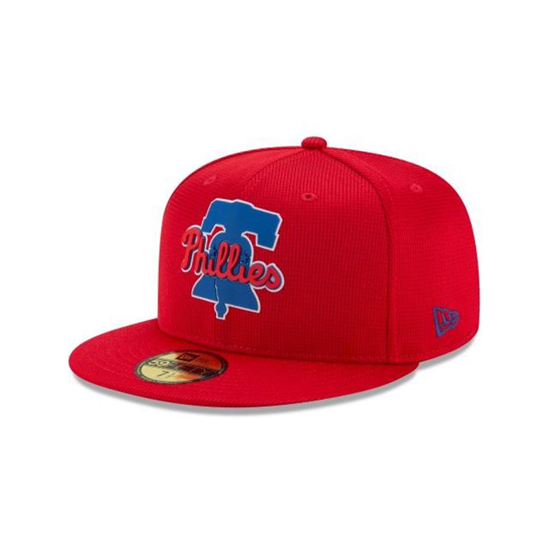 MLB Philadelphia Phillies Clubhouse Collection 59Fifty Fitted (MPZ0112) - Red New Era Caps